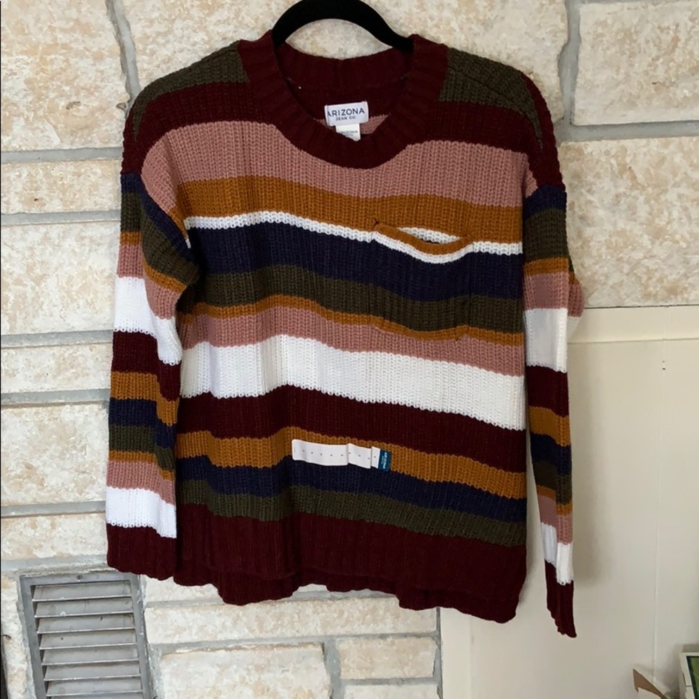 Arizona Jean Co Striped Sweater, size S